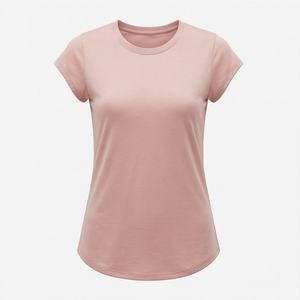 T-shirt pour femmes, manches courtes, dernière mode, vêtements décontractés pour adultes, vente en gros, qualité personnalisée, vêtements en coton - Product Image 1