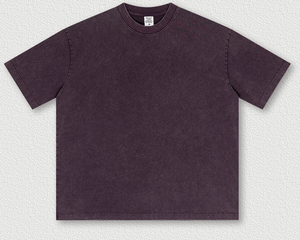 T-shirt ample et court à col rond, style décontracté confortable, idéal pour la personnalisation ou un usage quotidien décontracté - Product Image 3