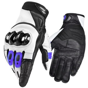 Gants de moto en cuir pour la course, gants de protection pour motards, gants de moto respirants pour une utilisation en extérieur - Product Image 2