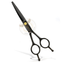 Ciseaux de coiffure professionnels en acier inoxydable 420C, réglage de tension fin, manche moyen, pointe de lame à biseau arrondi