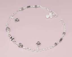 Tobillera de Plata con Cuentas Estilo Rajasthani Hecha a Mano - Joyería Delicada para Pies para Mujeres y Niñas, Ideal para Bodas y Fiestas - Product Image 2