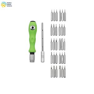 Jeu de tournevis de précision magnétique 32-en-1 de haute qualité en acier CR-V avec manche en plastique ABS, kit d'outils de réparation pour téléphones, électronique et bricolage - Product Image 4