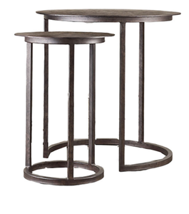 Mesa Auxiliar Moderna de Hierro y Vidrio, Ecológica, para Computadora Portátil, Mesa de Centro en Forma de C para Sofá - Product Image 3