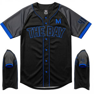 Camiseta de Béisbol Sublimada Personalizada, Tejido Elástico Bidireccional, Control de Humedad, Uniformes de Equipo, Precio de Fábrica - Product Image 1