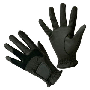Custom Summer Leather Horse Riding <b>Gloves</b> <b>with</b> Hand <b>Grips</b> Non-Slip Breathable Adjustable Wrist Strap Full Finger Design Unisex - Product Image 2