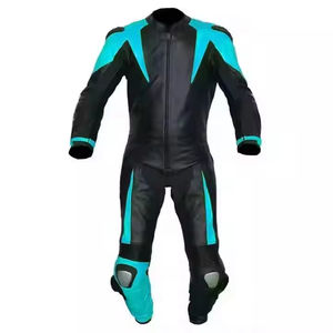 Combinaison de course en cuir pour homme, une pièce, imprimée sur mesure, vêtements de sport pour motard GP, protection blindée CE, respirante, coupe-vent - Product Image 2