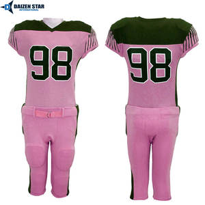 Uniforme de football américain - Nom d'équipe personnalisé, numéros de joueur, Spandex/Polyester, protection UV (UPF 50), unisexe adulte - Product Image 3