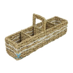 Vietrustic – Supports à ustensiles en jonc de mer faits à la main, écologiques, qualité commerciale, finition naturelle, plateau de rangement pour la décoration intérieure (vente en gros) - Product Image 3