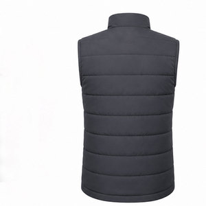 Men's Quilted Winter Vest Custom Logo Sleeveless Puffer Jacket Windproof Thermal Body <b>Warmer</b> for Hiking Camping Fishing Travel - Product Image 2