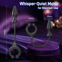 Masseur vibrant à 10 vitesses contrôlé par application, stimulation, charge magnétique USB, étanche, plug anal, jouets sexuels pour hommes
