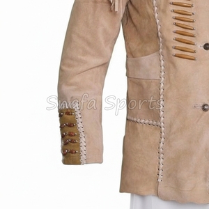 เสื้อแจ็คเก็ตหนังผู้หญิงสไตล์ตะวันตกแบบใหม่ แต่งพู่หนังกลับแท้ สไตล์คาวเกิร์ล เสื้อแจ็คเก็ตนักขี่มอเตอร์ไซค์สำหรับผู้หญิง - Product Image 5