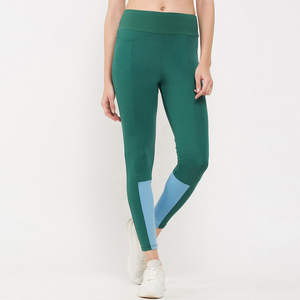 Leggings de sport et de yoga taille mi-haute pour femmes, vente en gros, faible MOQ, séchage rapide, respirants, couleur unie, écologiques, grandes tailles - Product Image 1