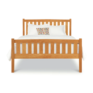 Wholesale Mission Style Solid Wood <b>Bed</b> | Vertical Slat Headboard and Footboard <b>Bed</b> <b>Frame</b> - Product Image 2
