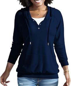 Sudadera con capucha de talla personalizada para mujer, Top deportivo de Color sólido, Jersey con logotipo en relieve, Top deportivo de invierno de punto transpirable, Sudadera con capucha corta 2026 - Product Image 1