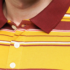 Polo a Rayas de Mezcla de Algodón para Hombre, Transpirable, Informal, para Golf, Diseño Personalizado OEM, Venta al Por Mayor - Product Image 5