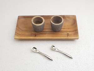 Bandeja rectangular de madera de acacia, accesorios de cocina de madera, bandejas decorativas para alimentos, bandejas de madera natural para servir en bodas - Product Image 2