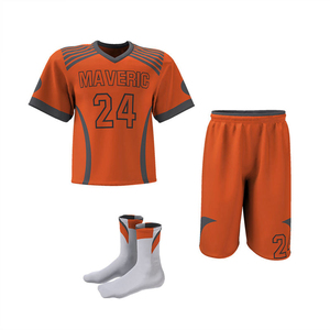 Uniforme de lacrosse pour jeunes garçons et filles, ensemble de maillots et shorts en polyester, impression par sublimation, respirant, séchage rapide, vêtements d'équipe - Product Image 1