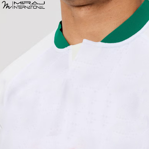 Camiseta de Rugby Personalizada para Hombre con Cuello Redondo y Detalles Verdes, Duradera, Transpirable, de Manga Corta, para Entrenamiento Deportivo y Uniformes de Equipo - Product Image 5