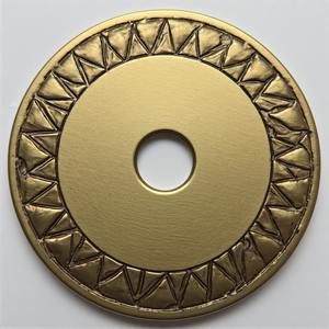 Pomo de Puerta Abatible para Hotel de Diseño Moderno con Placa Trasera de Latón con Acabado Envejecido, que Ofrece un Atractivo Decorativo y una Construcción Duradera - Product Image 1