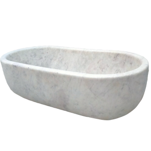 Bañera de Lujo Moderna Independiente de Piedra Natural Ónix Pulido, Impermeable, para Interiores, Hogar, Baños, Hoteles y Apartamentos - Product Image 3
