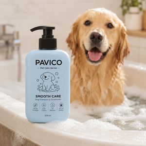 Flacon de shampoing pour chien, carré arrondi, en plastique PP, 500 ml, bleu bébé, pompe à lotion, emballage de savon pour animaux de compagnie, fabricant vietnamien - Product Image 5