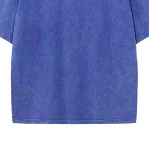 T-shirt oversize streetwear délavé à l'acide pour homme, style vintage personnalisé, fournisseur de t-shirts d'été délavés - Product Image 4