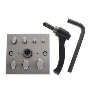 Disc <b>Cutter</b> Oval Shaped Steel Metal Set Of 7 Circle Punches With Handle Lever for Cutting Soft Metal jewelry Making Tools - Product Image 1