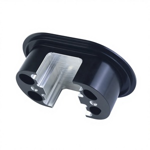 Double Flange Bearing Housing Twin Bore Mounting Housing CNC Machined Flanged Bracket Dual Shaft Support Housing - Product Image 1