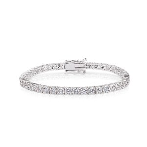 Bracelet tennis en diamant de laboratoire 6,9 carats, or rose, certifié IGI, coupe classique, bijoux fins élégants, cadeau de luxe pour mariage ou fête - Product Image 2