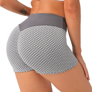 <b>Women's</b> High Waist Dot Pattern Sport <b>Shorts</b> Breathable Knitted Spandex Polyester Elastic Waist Regular Fit Workout Wear - Product Image 4