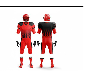 Maillot et pantalon de football américain sur mesure, vêtements d'équipe |   Ensemble de football avec maillot et pantalon |   Vêtements de sport en polyester respirant - Product Image 2