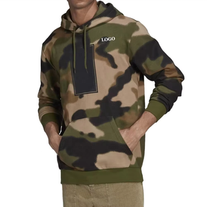 2025 dernière vente en gros Active Wear sweats à capuche Logo personnalisé hommes tenue décontracté fermeture éclair complète basiques coton mélangé poche kangourou - Product Image 1