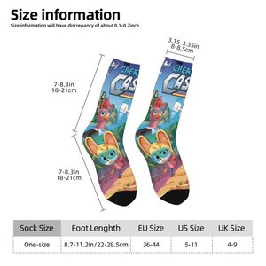 Chaussettes de sport en tricot pour yoga, avec revers, imprimées par transfert thermique, respirantes, séchage rapide, en polyester/nylon, décontractées, taille unique pour adulte - Product Image 3