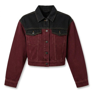 Wholesale <b>Womens</b> <b>Utility</b> Denim <b>Jacket</b> Washed Denim Patches for Fashion Brands Low MOQ Bulk Supply - Product Image 5