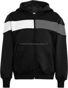 Men's Cotton Sweatshirt & Joggers Tracksuit Set Hip-Hop Streetwear Hood <b>Trousers</b> with Beaded Technics - Product Image 2