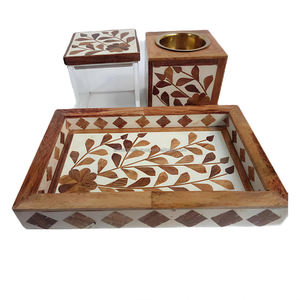 High Quality Wooden Seed Inlay Tray <b>Burner</b> Set Top Selling <b>Wood</b> Decorative Gift India Incense Aromatherapy Diffuser - Product Image 2