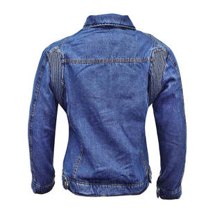 Veste en jean tricotée en coton délavé élégante pour femme, boutonnage classique, prête pour l'hiver, manches longues, poignets ajustables - Product Image 3