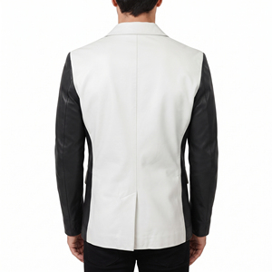 Blazer en cuir pour homme grande taille, sport et affaires, coupe-vent et respirant - Product Image 2