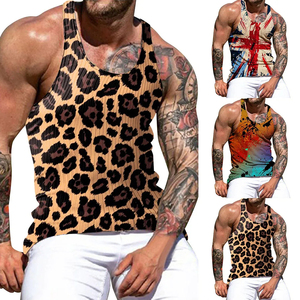 Camiseta sin Mangas para Hombre, Cuello Redondo, Tejido Transpirable de Secado Rápido, Ecológica, Impresión Digital de Alta Calidad, 100% Algodón, Estilo Urbano - Product Image 5