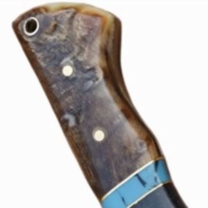 Cuchillos de Caza de Acero de Damasco con Hoja Forjada a Mano con Patrón y Mango Ergonómico para Campismo, Supervivencia y Bushcraft al Aire Libre - Product Image 4