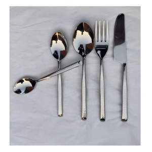 Cubiertos Desechables de Acero Inoxidable de Alta Gama con Borde Recto, Elegante Juego de Cubiertos para Restaurantes, Bodas y Regalos - Product Image 1