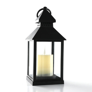 Farol Decorativo de Metal Creativo con Asa, de Hierro y Vidrio Vintage, para Interiores y Exteriores, Colgante o de Mesa, Adorno para el Hogar - Product Image 6