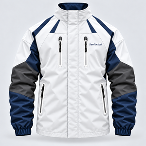 Meistverkaufte Großhandels-Leichtgewicht-Windjacke Maßgeschneiderte Sport-Arbeitskleidung Herren Wasserdichte Windjacke OEM-Service - Product Image 4