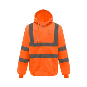 Sudadera con Capucha Reflectante de Alta Visibilidad para Hombre, ANSI Clase 3, con Cordón Ajustable, Reflectante de 2 Pulgadas de Ancho, con Logotipo y Luz LED Intermitente - Product Image 3