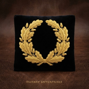 Insignias Bordadas a Mano con Hilo de Oro Personalizadas, Parche Masónico de Compás Cuadrado, Emblema Heráldico Dorado - Product Image 4