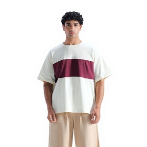 เสื้อยืดโอเวอร์ไซส์ผู้ชาย ผ้าฝ้าย 100% คอกลม แขนสั้น แห้งเร็ว ผ้า 320 กรัม สวมใส่สบายๆ - Product Image 5
