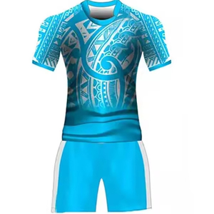 Uniforme de Rugby Personalizado con Logotipo, Conjunto de Camiseta y Pantalones Cortos de Poliéster para Hombre y Mujer, Venta al Por Mayor - Product Image 5