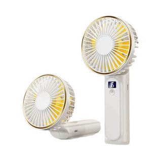 Ventilateur portable de poche 1200mAh 180 °   Ventilateurs pliables rechargeables par USB avec affichage à 6 vitesses réglables et batterie externe - Product Image 4