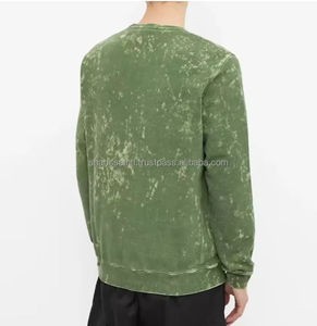 2025 nouvelle mode porter plaine acide lavage sweat pour hommes meilleur fournisseur personnalisé couleur et taille hommes lavage à l'acide sweats à capuche - Product Image 2