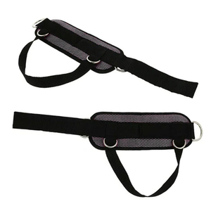 Sangles de cheville en maille respirante pour machines à câbles, boucles de pied multi-anneaux en D, manchettes de cheville pour la gym, vente en gros - Product Image 3